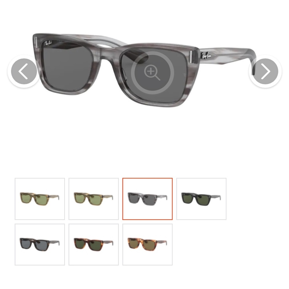Ray-Ban Blue and Brown Full Rim Sunglasses